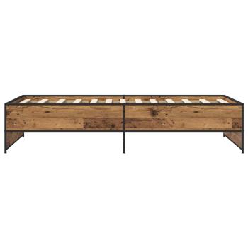 Bettrahmen Altholz 80 x 200 cm Holzwerkstoff