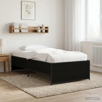 ARDEBO.de - Bettrahmen Schwarze Eiche 80 x 200 cm Holzwerkstoff
