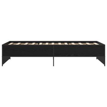 Bettrahmen Schwarze Eiche 80 x 200 cm Holzwerkstoff