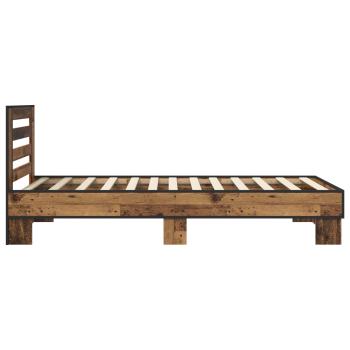 Bettgestell mit Kopfteil Altholz 80 x 200 cm Holzwerkstoff