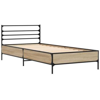 Bettrahmen Sonoma-Eiche 80 x 200 cm Holzwerkstoff