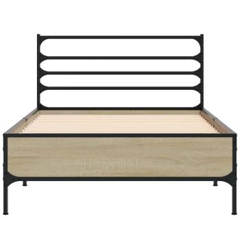 Bettrahmen Sonoma-Eiche 80 x 200 cm Holzwerkstoff