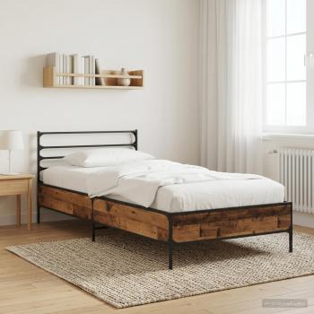 ARDEBO.de - Bettrahmen Altholz 80 x 200 cm Holzwerkstoff