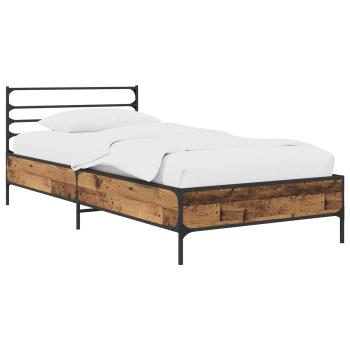 Bettrahmen Altholz 80 x 200 cm Holzwerkstoff