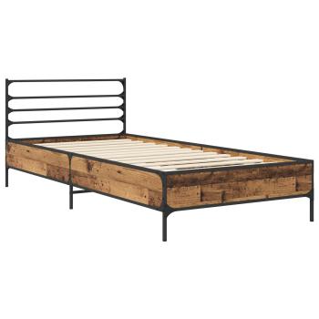 Bettrahmen Altholz 80 x 200 cm Holzwerkstoff