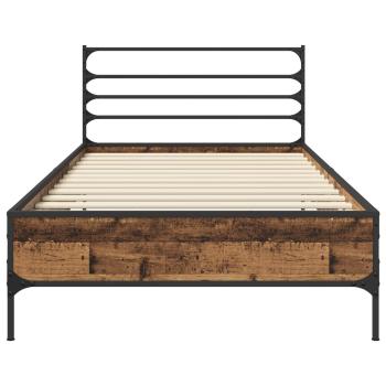 Bettrahmen Altholz 80 x 200 cm Holzwerkstoff
