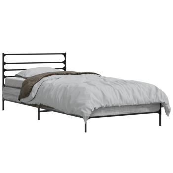 Bettrahmen Grau Sonoma 80 x 200 cm Holzwerkstoff