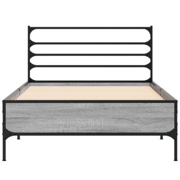 Bettrahmen Grau Sonoma 80 x 200 cm Holzwerkstoff