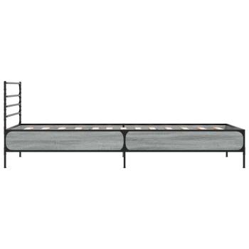 Bettrahmen Grau Sonoma 80 x 200 cm Holzwerkstoff