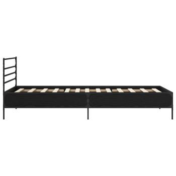 Bettrahmen Schwarze Eiche 80 x 200 cm Holzwerkstoff