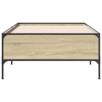 Bettrahmen Sonoma-Eiche 80 x 200 cm Holzwerkstoff