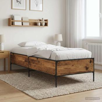 ARDEBO.de - Bettrahmen Altholz 80 x 200 cm Holzwerkstoff