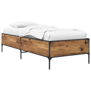 Bettrahmen Altholz 80 x 200 cm Holzwerkstoff