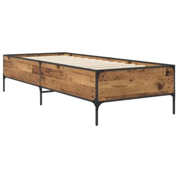 Bettrahmen Altholz 80 x 200 cm Holzwerkstoff