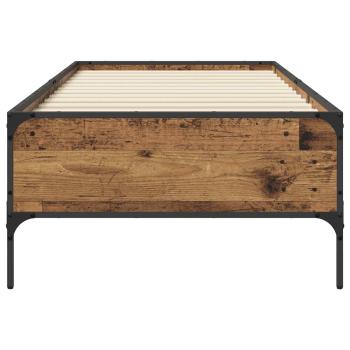 Bettrahmen Altholz 80 x 200 cm Holzwerkstoff