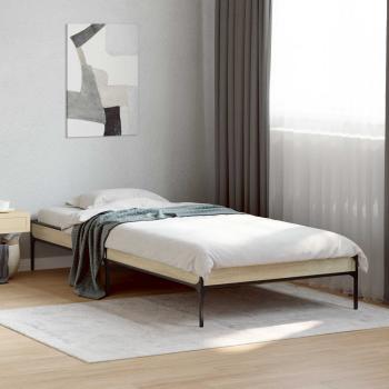 ARDEBO.de - Bettrahmen Sonoma-Eiche 80 x 200 cm Holzwerkstoff