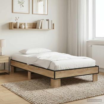 ARDEBO.de - Bettrahmen Sonoma-Eiche 80 x 200 cm Holzwerkstoff