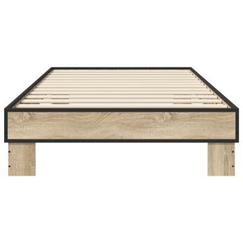 Bettrahmen Sonoma-Eiche 80 x 200 cm Holzwerkstoff