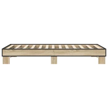 Bettrahmen Sonoma-Eiche 80 x 200 cm Holzwerkstoff