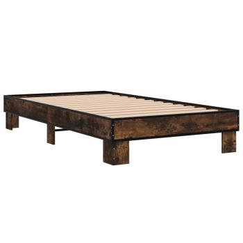 Bettrahmen Geräucherte Eiche 80 x 200 cm Holzwerkstoff