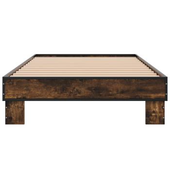 Bettrahmen Geräucherte Eiche 80 x 200 cm Holzwerkstoff
