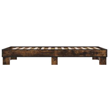 Bettrahmen Geräucherte Eiche 80 x 200 cm Holzwerkstoff