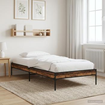 ARDEBO.de - Bettrahmen Altholz 80 x 200 cm Holzwerkstoff