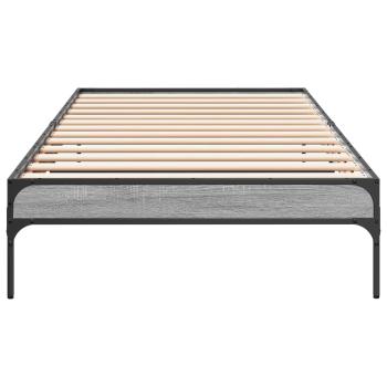 Bettrahmen Sonoma-Grau 80 x 200 cm Holzwerkstoff