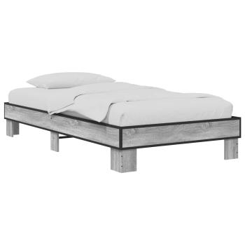 Bettrahmen Grau Sonoma 80 x 200 cm Holzwerkstoff