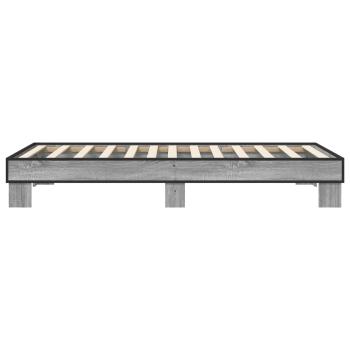 Bettrahmen Grau Sonoma 80 x 200 cm Holzwerkstoff