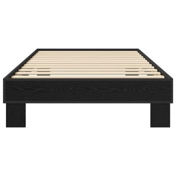 Bettrahmen Schwarze Eiche 80 x 200 cm Holzwerkstoff