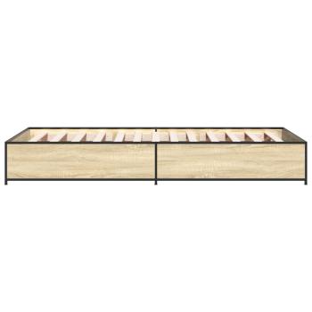 Bettrahmen Sonoma-Eiche 80 x 200 cm Holzwerkstoff