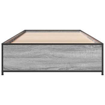 Bettrahmen Grau Sonoma 80 x 200 cm Holzwerkstoff