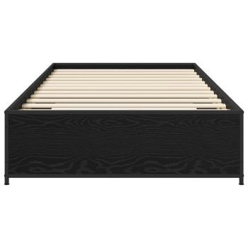 Bettrahmen Schwarze Eiche 80 x 200 cm Holzwerkstoff