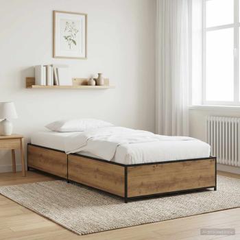 ARDEBO.de - Bettrahmen Artisan-Eiche 80 x 200 cm Holzwerkstoff
