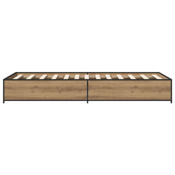 Bettrahmen Artisan-Eiche 80 x 200 cm Holzwerkstoff