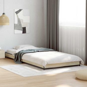 ARDEBO.de - Bettrahmen Sonoma-Eiche 80 x 200 cm Holzwerkstoff