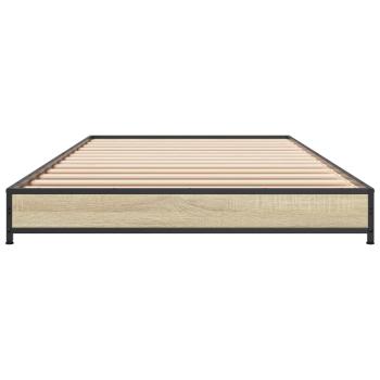 Bettrahmen Sonoma-Eiche 80 x 200 cm Holzwerkstoff
