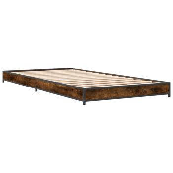 Bettrahmen Geräucherte Eiche 80 x 200 cm Holzwerkstoff