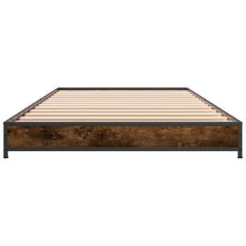 Bettrahmen Geräucherte Eiche 80 x 200 cm Holzwerkstoff