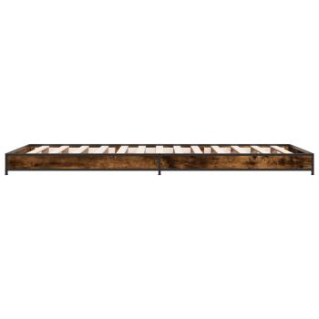 Bettrahmen Geräucherte Eiche 80 x 200 cm Holzwerkstoff