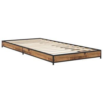 Bettrahmen Altholz 80 x 200 cm Holzwerkstoff