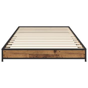 Bettrahmen Altholz 80 x 200 cm Holzwerkstoff