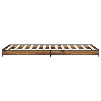 Bettrahmen Altholz 80 x 200 cm Holzwerkstoff