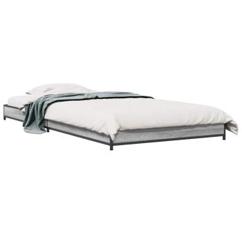 Bettrahmen Grau Sonoma 80 x 200 cm Holzwerkstoff