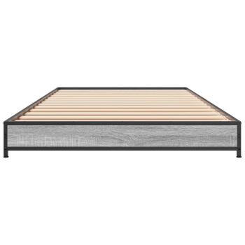 Bettrahmen Grau Sonoma 80 x 200 cm Holzwerkstoff