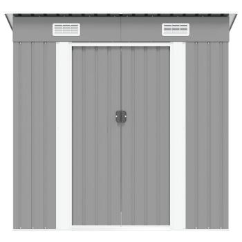 Gartenschuppen Grau Metall