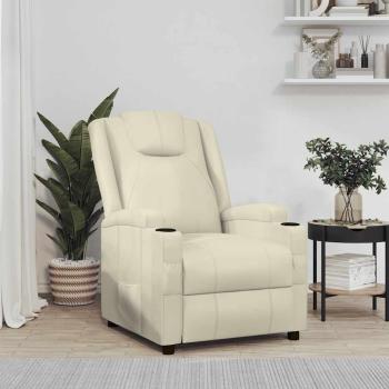 ARDEBO.de - Relaxsessel Cremeweiß Kunstleder