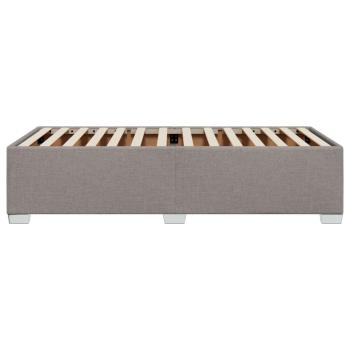 Bettgestell ohne Matratze Taupe 90x190 cm Stoff