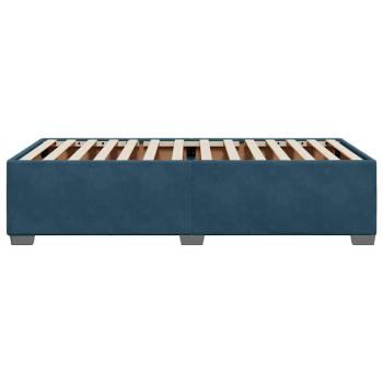 Bettgestell Blau 100x200 cm Samt